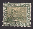 Saar, Scott #99, Used, Cable Railway Ferne, Issued 1922 - Non Classés