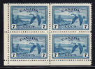 Canada Scott #C9 MNH 7c Canada Goose Block Of 4 - Hojas Completas