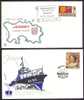 LOT DE 9 LETTRES FDC GRANDE BRETAGNE: JERSEY- 1975- BELLES ILLUSTRATIONS ET TIMBRAGES - 1971-1980 Decimal Issues