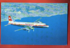 B609 DC-7C Douglas Seven Seas,Swissair. Cachet Genève Aéroport Date Illisible. Frobenius - 1946-....: Era Moderna