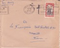 DOUALA R.P - CAMEROUN - 1956 - COLONIES FRANCAISES - AFRIQUE - AVION - LETTRE - MARCOPHILIE - Lettres & Documents