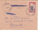 AYOS - CAMEROUN - 1956 - COLONIES FRANCAISES - AFRIQUE - AVION - LETTRE - MARCOPHILIE - Lettres & Documents