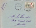 AEF,Congo,Impfondo,1956,c         Olonies,lettre,lieutenant           Gouverneur Cureau,15f N°230 - Brieven En Documenten