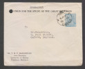 India  1955  RIGHT HANDED  BODHISATVA   STAMPED COVER TO UNITED KINGDOM # 28777 Indien Inde - Budismo