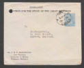 India  1955  RIGHT HANDED  BODHISATVA   STAMPED COVER TO UNITED KINGDOM # 28777 Indien Inde - Boeddhisme