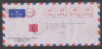 India 1972 METER  COVER TO FRANCE RRF STAMP  # 28900 Inde Indien - Storia Postale