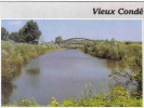 Carte Postale 59. Vieux-Condé  Le Canal Trés Beau Plan - Vieux Conde