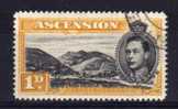 Ascension - 1949 - 1d Definitive (Perf 14) - Used - Ascensione