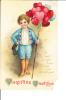 Embossed Valentine Greetings Heart Ballons Boy Child - Valentine's Day