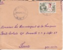 MBIGOU - GABON - 1956 - COLONIES FRANCAISES - AFRIQUE - AVION - LETTRE - MARCOPHILIE - Other & Unclassified