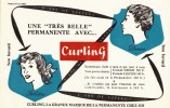 Buvard "Curling Pour Une Belle Permanente "-Envoi Gratuit Pour La France - C