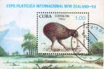 G)1990 CARIBE, KIWI BIRD-WORM-MOIST FOREST, NEW ZEALAND INTERNATIONAL PHILATELIC EXPO, CTO S/S, MNH - Unused Stamps