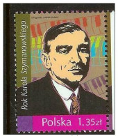 Poland Polska 2007 Music Musique Musik Composer Compositeur Komponist Karol Szymanowski - Unused Stamps