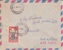 DOUALA - YAOUNDE - CAMEROUN - 1956 - Colonies Francaises,Afrique,avion, Lettre,marcophilie - Cartas & Documentos