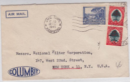 AFRIQUE Du SUD - 1949 - ENVELOPPE COMMERCIALE Par AVION De CAPE TOWN Pour NEW YORK (USA) - Covers & Documents