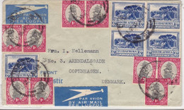 AFRIQUE Du SUD - 1935 - ENVELOPPE Par AVION De DURBAN Pour COPENHAGUE (DANEMARK) - Storia Postale