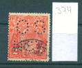 25K374 // - OS NSW - King George V , Australia Australien Australie - Perfin Perfores Perforiert Perforati Perforadas - Perforadas