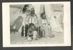 USA, SIOUX INDIAN VILLAGE, RAPID CITY SD,    OLD REAL PHOTO POSTCARD, USED 1957 - Indios De América Del Norte