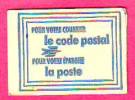 CARNET DE 8 VIGNETTES "CODE POSTAL"  QUAND VOUS M'ECRIVEZ  UTILISEZ MON CODE POSTAL 75116 PARIS 16 - Sonstige & Ohne Zuordnung