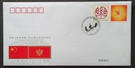 PFTN.WJ2011-07 CHINA-MONTE NEGRO DIPLOMATIC COMM.COVER - Covers & Documents