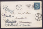 United States FREEPORT 1932 Cover To HAMBURG Germany Redirected To HADERSLEBEN Dänemark Olympic Games Stamp (2 Scans) - Briefe U. Dokumente