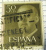 Spain 1955 General Franco 50cts -used - Oblitérés