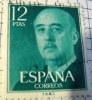 Spain 1955 General Franco 12p -used - Used Stamps