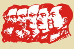 08A -092 @  Karl Marx , Friedrich Von Engels, Vladimir Ilyich Lenin, Stalin , Mao Tse-Tung  ( Postal Stationery - Karl Marx