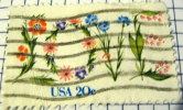 USA 1951 Love Written In Flowers 20c - Used - Gebraucht
