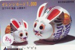 Télécarte Japon * LAPIN (819) RABBIT  * PHONECARD JAPAN * KANINCHEN * KONIJN * CONEJO * - Conigli