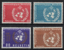 SUISSE Service 437 à 440 ** MNH OMM Météorologie Centenaire OMI - Officials