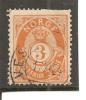 Noruega-Norway  Nº Yvert  37 (usado) (o) - Used Stamps