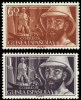 Guinea 342/43 (*) Sin Goma. Personajes. Iradier 1955 - Spanish Guinea