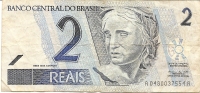 E-2 REAIS-BANCONOTA USATA-ANNI2000 - Brazilië