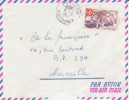 PARAKOU - DAHOMEY - 1957 - Colonies Francaises,Afrique,avion, Lettre,cachet,marcophilie - Covers & Documents