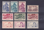 GUINEE   Y.T. N° 131  134  135  140  141  143  144  148 à 150  NEUF Trace De Charnière - Unused Stamps