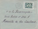 Kankan Haute Guinée Guinéa Afrique Colonie Française Lettre Par Avion Pour Marseille Marcophilie - Cartas & Documentos