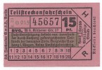 TRAM / STRASSENBAHN - Old Ticket, Germany - Europe