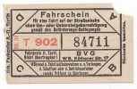 TRAM / STRASSENBAHN - Old Ticket, Germany - Europa