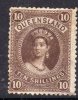 Queensland  N° 49 (.) 10 S. Sépia Neuf Sans Gomme Dentelure Médiocre Sinon TB - Nuevos