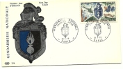 1970 - Francia 1622 Gendarmeria Nazionale FDC, - Police - Gendarmerie