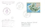 TAAF ENV DUMONT D´URVILLE   30/12/1972   TIMBRE N°  PA23  CACHET 25° ANNIVERSAIRE  EXPEDITION POLAIRES - Covers & Documents