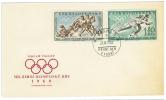 FILATELIA - TEMATICA SPORT - CECOSLOVACCHIA - CESKOSLOVENSKO - SQUAW VALLEY - ROMA 1960 - FDC - Invierno 1960: Squaw Valley