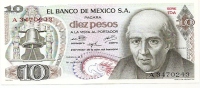 10 Pesos - 1977 - Mexico