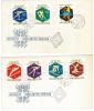 FILATELIA - TEMATICA SPORT - UNGHERIA - MAGYAR POSTA - OLIMPIADI DI SQUAW VALLEY  3  FDC - ANNO 1960 - Hiver 1960: Squaw Valley