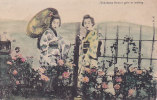 JAPON YOKOHAMA FLOWERS GIRLS IN WAITING Editeur Japonese Coll MM - Yokohama