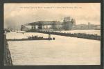 USA , GARY,IND. THE HARBOR, SHOWING DOCKS AND MILLS OF THE INDIANA STEEL COMPANY , VINTAGE POSTCARD - Gary