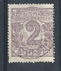 1903 SAN MARINO USATO CIFRA 2 CENT - RR9121-2 - Oblitérés