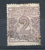 1903 SAN MARINO USATO CIFRA 2 CENT - RR9122-2 - Oblitérés