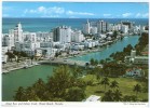 U.S.A.-HOTEL ROW AND INDIAN CREEK,MIAMI BEACH FLORIDA (PUBL.JOHN HINDE) - Miami Beach